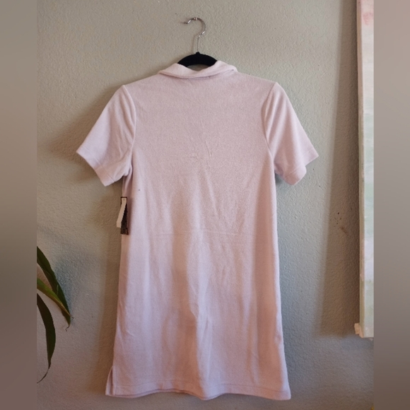 Vans Pastel Purple Terry V-neck Tennis Prep Casual Comfy Garden Girl Polo Dress - Picture 6 of 9